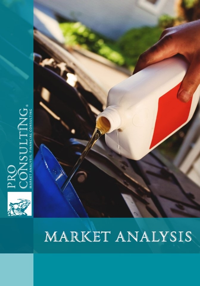 Market research report on motor oils in Ukraine. 2014